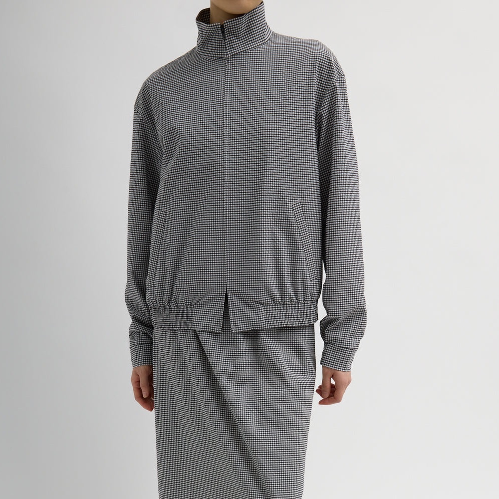 Tibi NWOT Tech Gingham Track Jacket - image 2